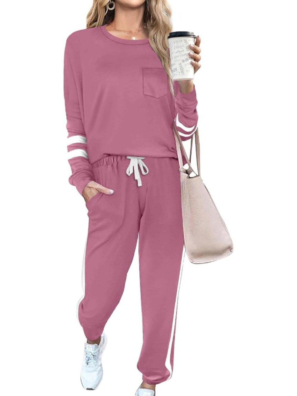 Cozy Women's 2-Piece Lounge Set | Stylish Sweatsuit for Fall Fashion
